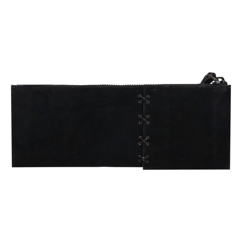 Gucci Buckle Detail Suede Clutch Bag