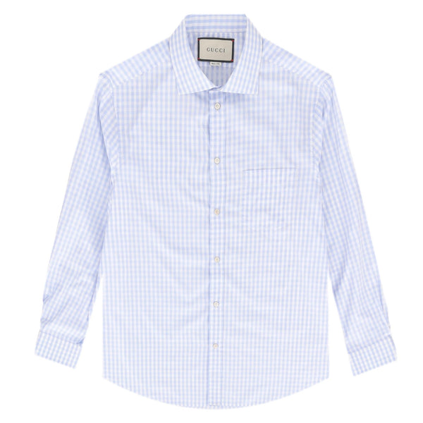 Gucci Gingham Cotton Shirt. Size 41/16