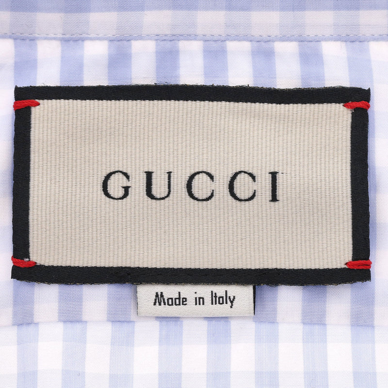 Gucci Gingham Cotton Shirt. Size 41/16