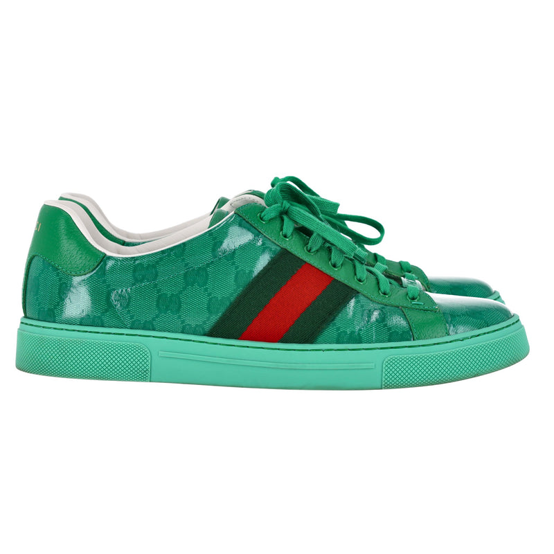 Gucci Ace GG Crystal Canvas Sneakers. Size 9