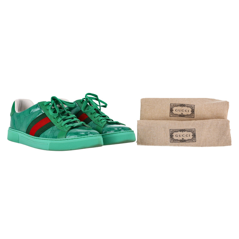 Gucci Ace GG Crystal Canvas Sneakers. Size 9