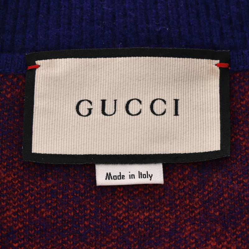 Gucci All Over 'GG' Logo Wool V Neck Cardigan. Size M