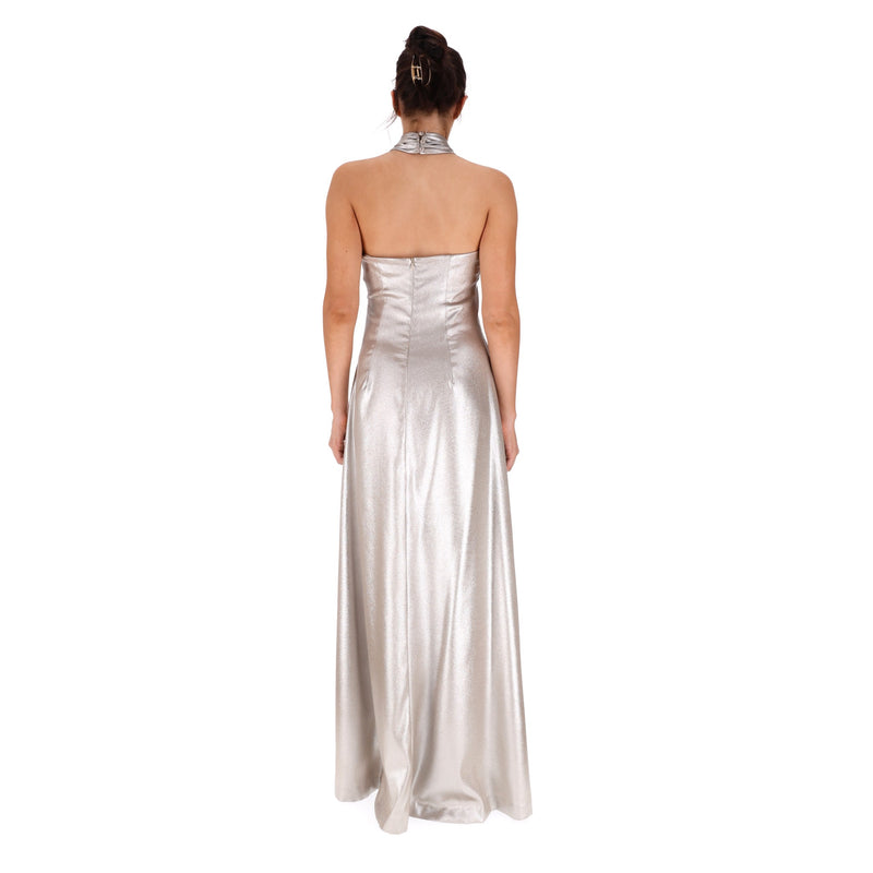 Halston Metallic Gown. Size 4US