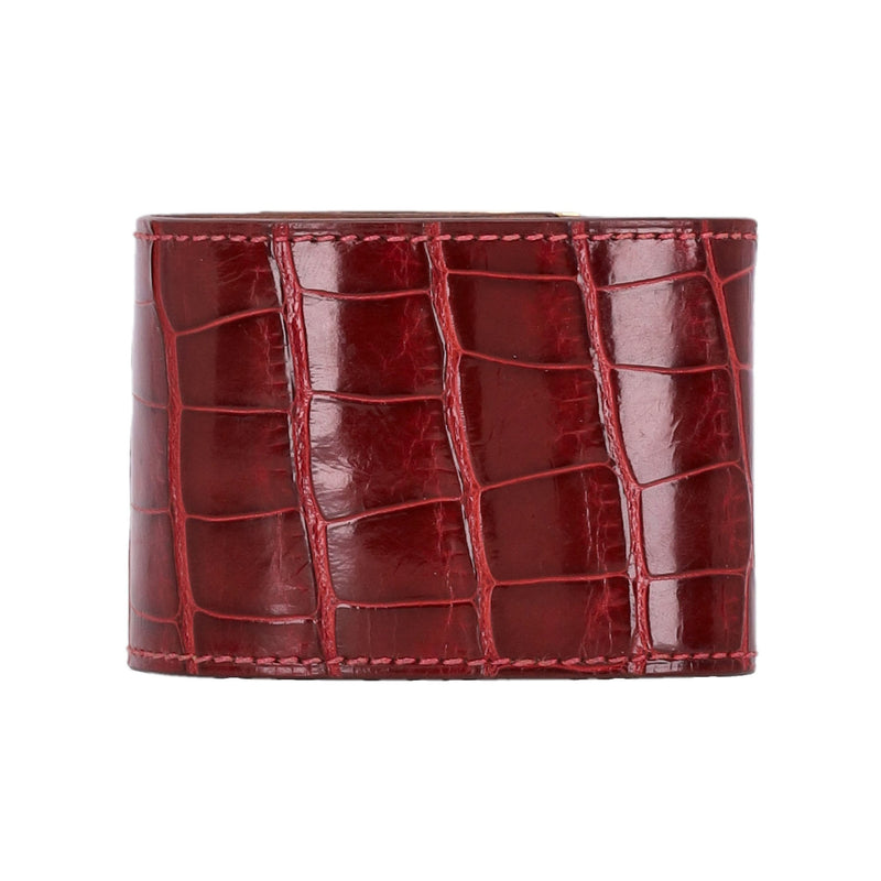 Hermes Alligator Skin Dog Extreme Cuff Bracelet