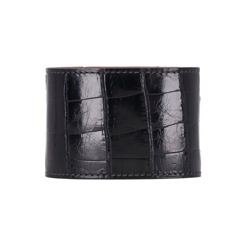 Hermes Alligator Skin Dog Extreme Cuff Bracelet