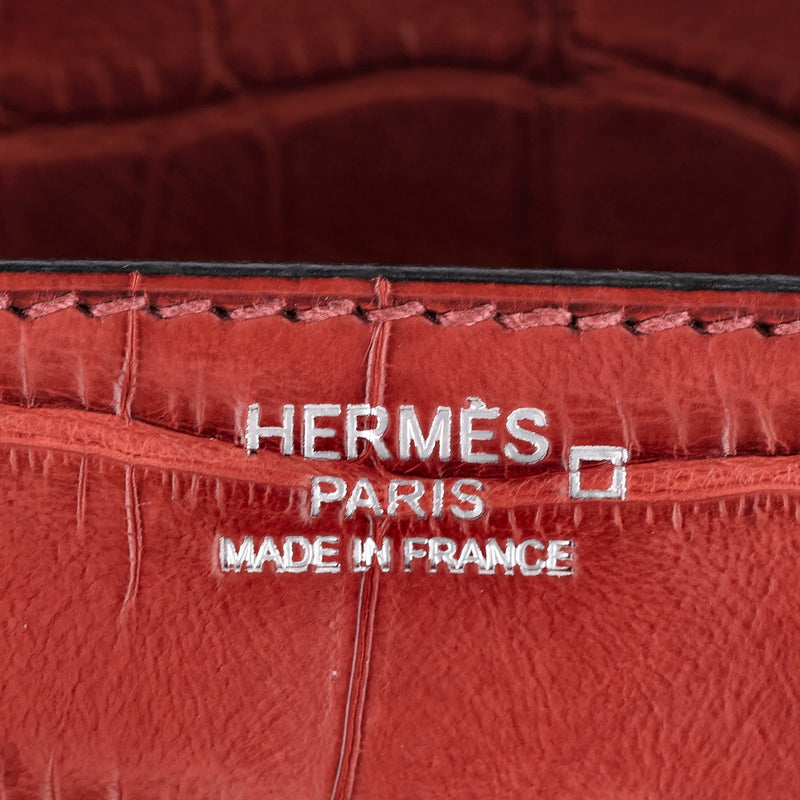 Hermes Birkin 30 Alligator Skin Handbag