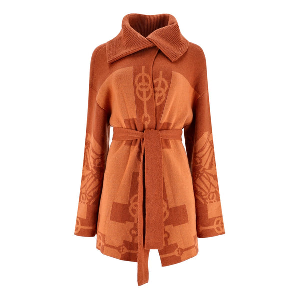 Hermes Cliquetis Cashmere Cardi/Coat. Size 36FR