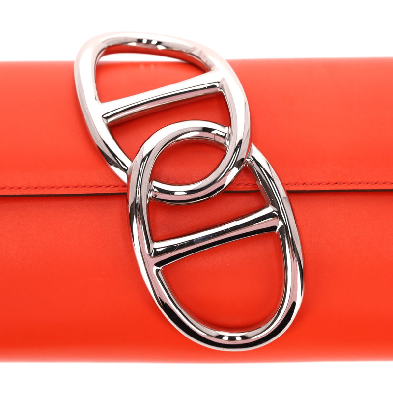 Hermes Egee Clutch Bag In Tadelakt Leather