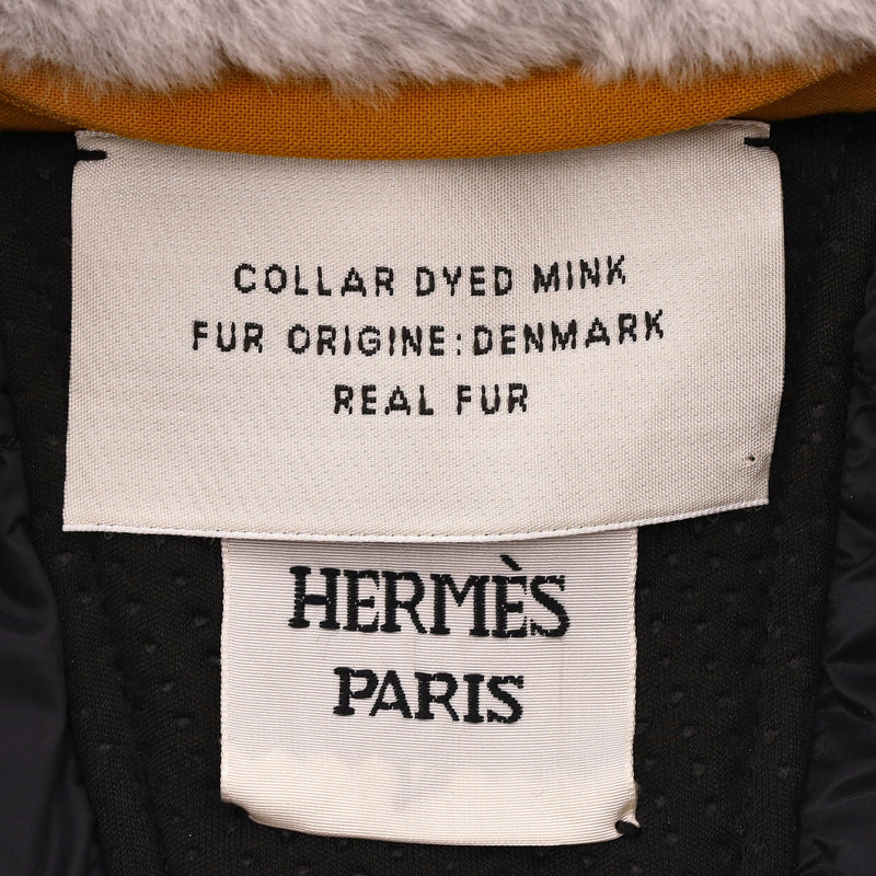 Hermes Goose Down & Mink Fur Gilet. Size 40FR