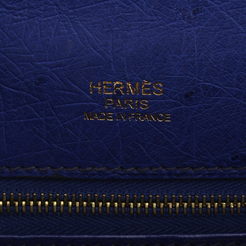 Hermes Kelly Ltd Edition Ghillies Bag In Ostrich Skin