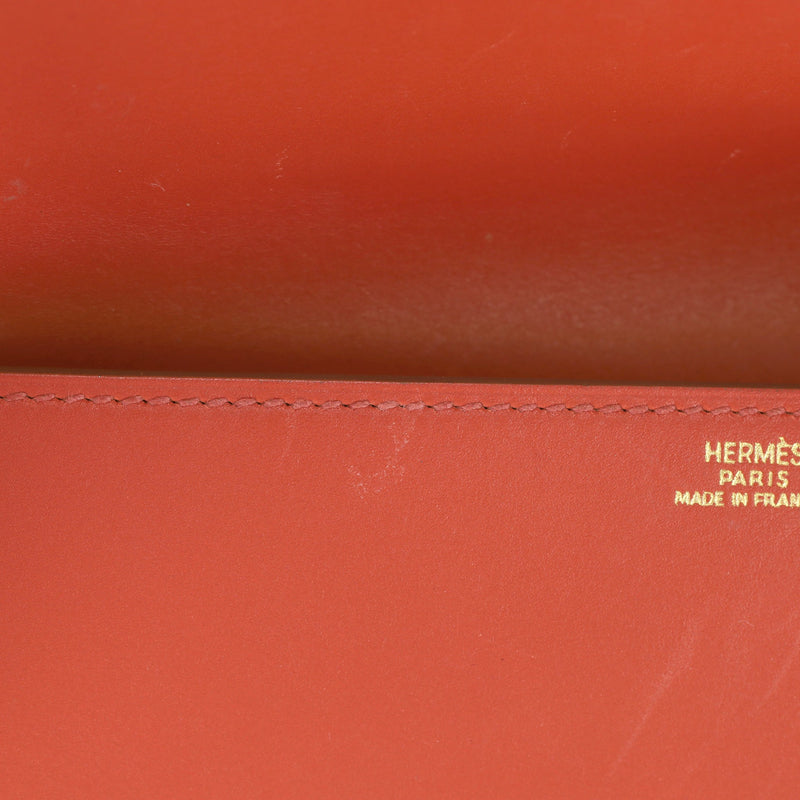 Hermes Leather Medor Clutch Bag