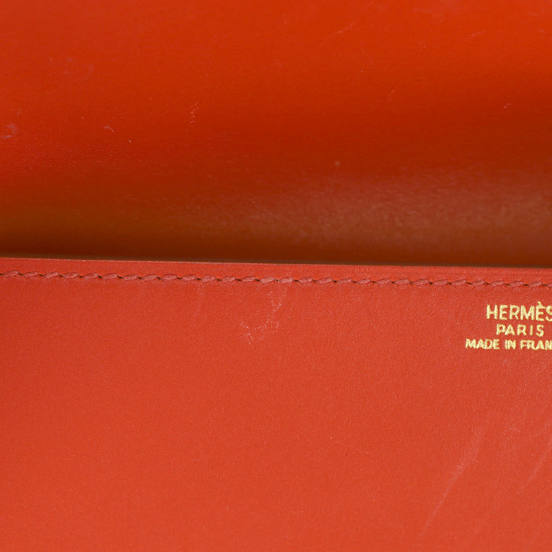 Hermes Leather Medor Clutch Bag