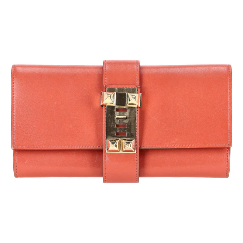 Hermes Leather Medor Clutch Bag