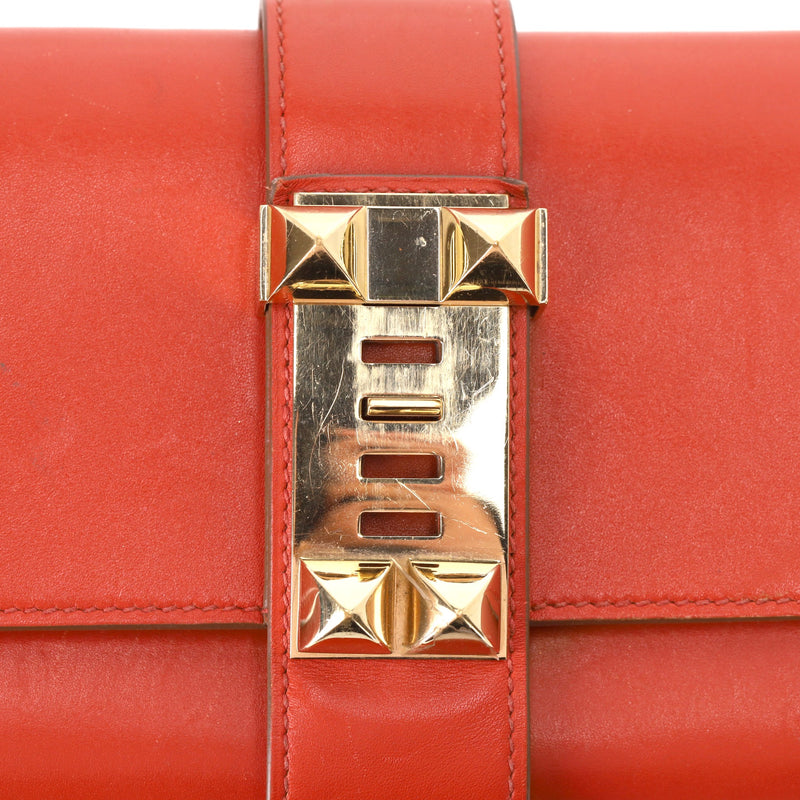 Hermes Leather Medor Clutch Bag