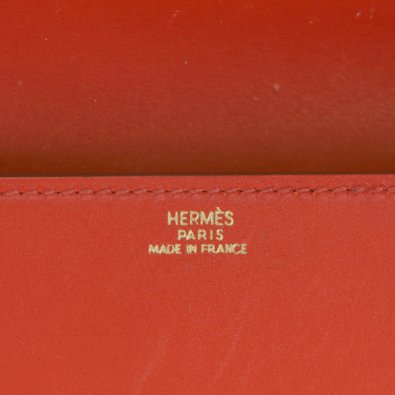 Hermes Leather Medor Clutch Bag