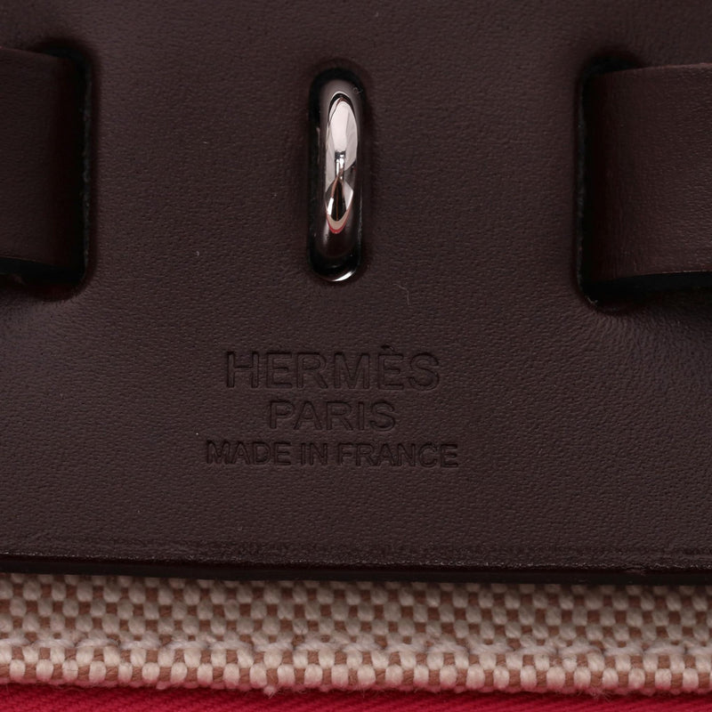 Hermes Canvas & Leather Herbag 31cm