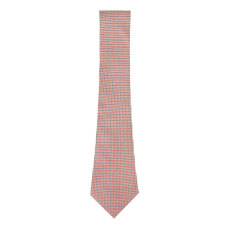 Hermes Vintage Graph Check Silk Tie