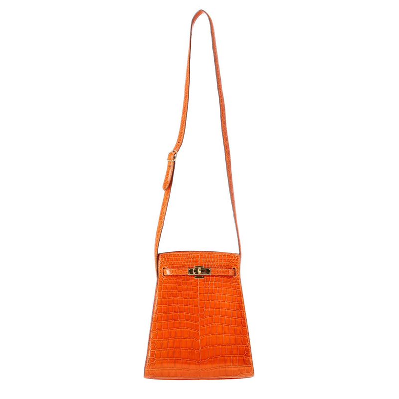 Hermes Crocodile Porosus Skin Kelly Sport Bag