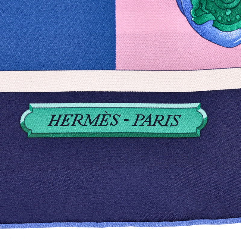 Hermes Harnais De Cour Silk Scarf