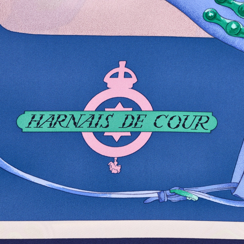 Hermes Harnais De Cour Silk Scarf