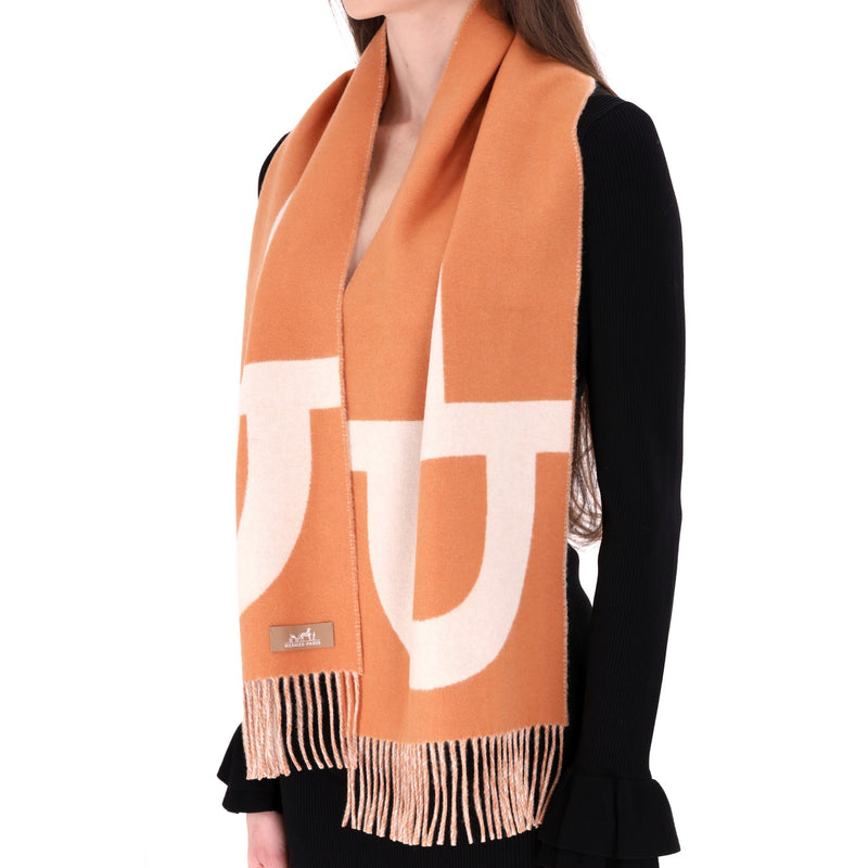 Hermes Cashmere Casaque Grand Mors Muffler Scarf