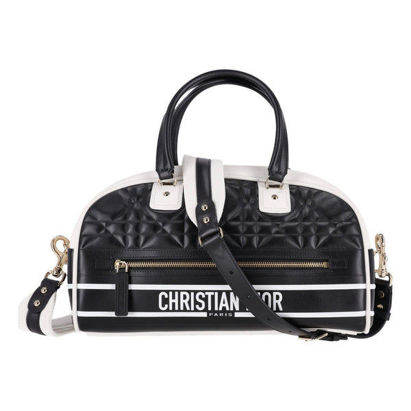 Christian Dior Medium Leather Vibe Bowling Bag