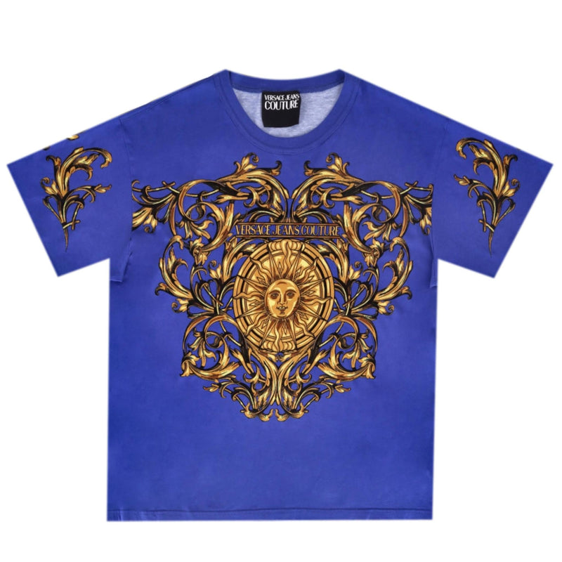 Versace Jeans Couture Baroque Sun Logo Printed T-Shirt. Size XXL