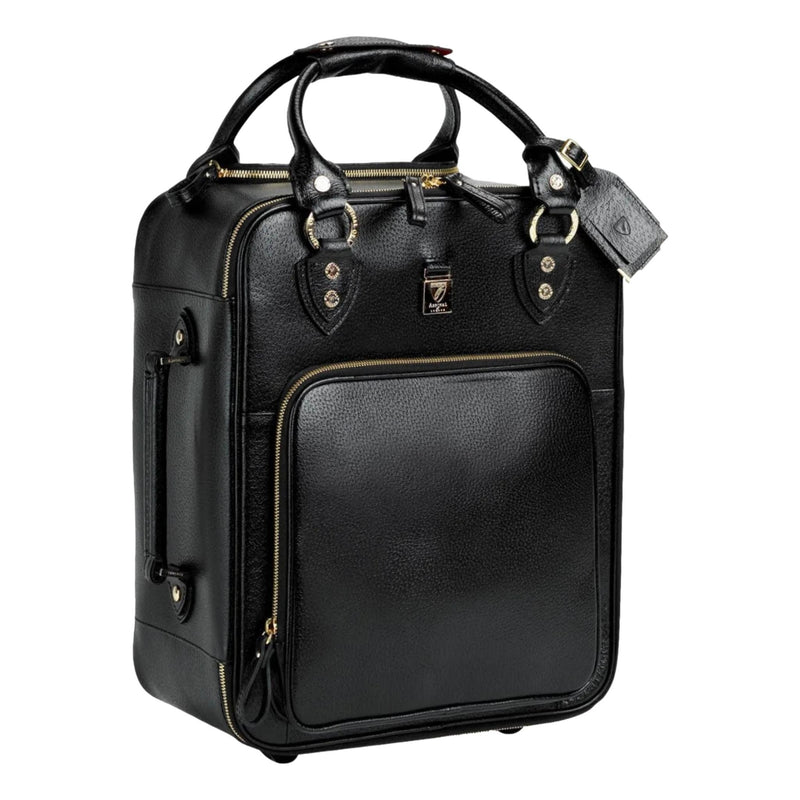 Aspinal Of London Leather Designer Cabin Suitcase