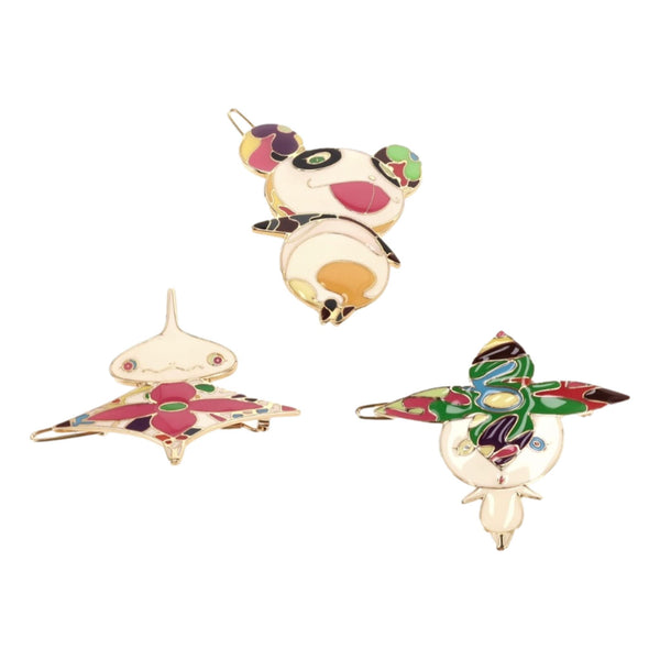 Louis Vuitton Ltd Edition Takashi Murakami Collection Hair Clips