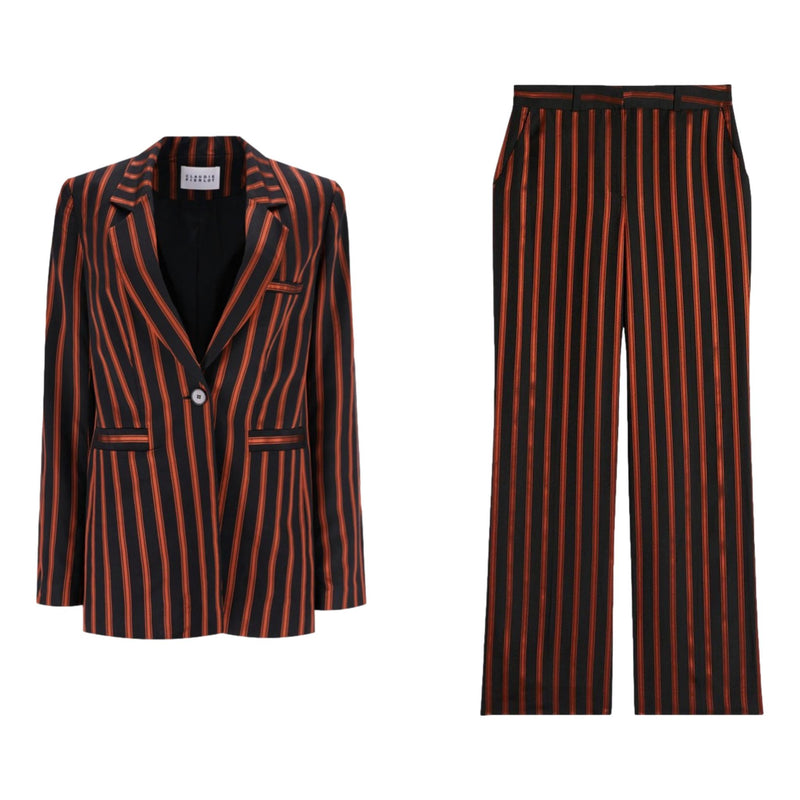 Claudie Pierlot Striped Jacket & Trousers Suit. Size 38FR