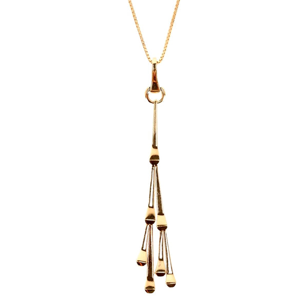 Gucci Chiodo 18K Gold Drop Tassel Necklace