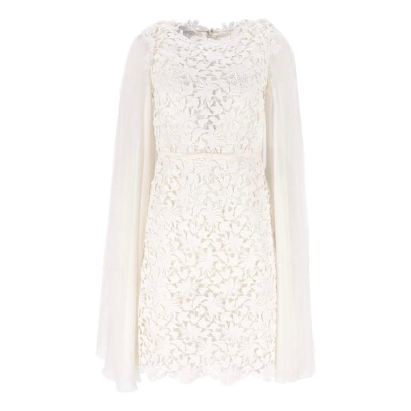 Giambattista Valli Guipure Lace Cape Dress. Size 38IT