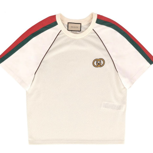 Gucci Mesh Logo G T-Shirt. Size