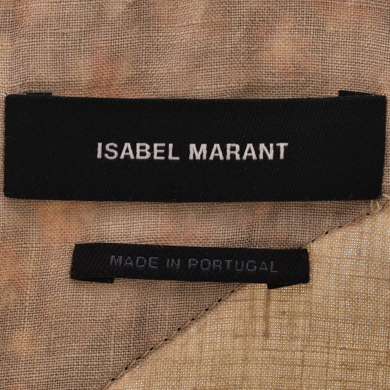 Isabel Marant Linen Top with Floral Trims. Size 34FR