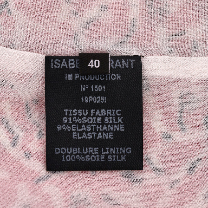 Isabel Marant Floral Print Silk Pleated Skirt. Size 40FR