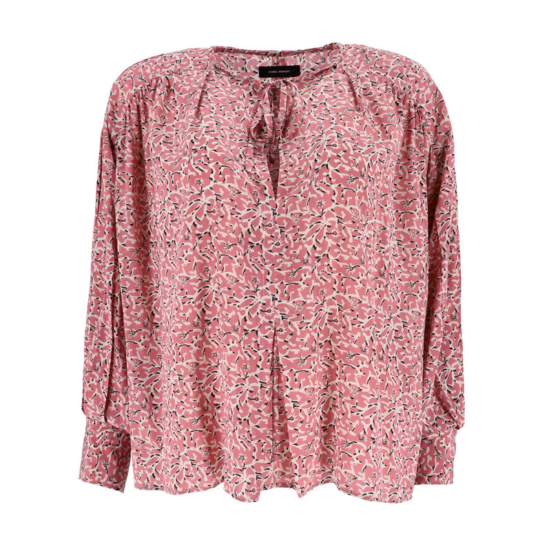 Isabel Marant Floral Print Silk Top. Size 40FR