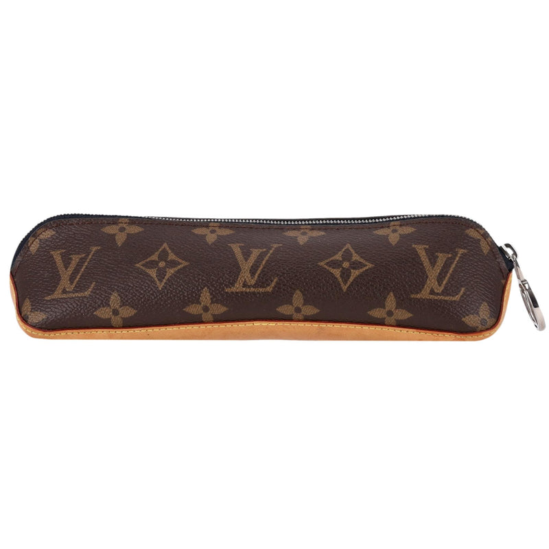 Louis Vuitton 'LV' Monogram Pencil Case With Logo Charm