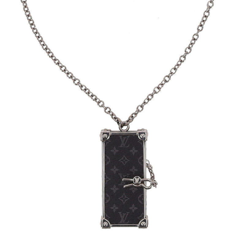 Louis Vuitton Collier DJ  Monogram Trunk Eclipse Necklace