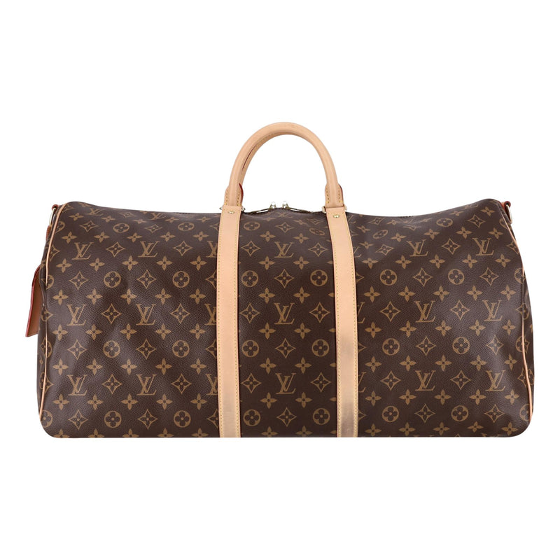 Louis Vuitton Keepall Bandoulière 60 Monogram Coated Canvas Travel Bag