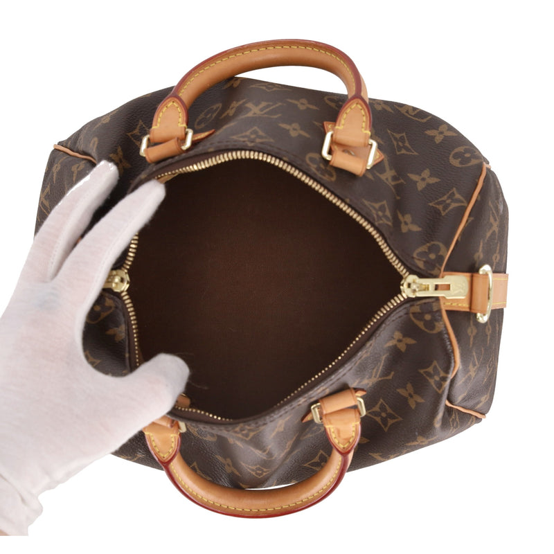 Louis Vuitton Monogram Speedy 25 Coated Canvas Handbag