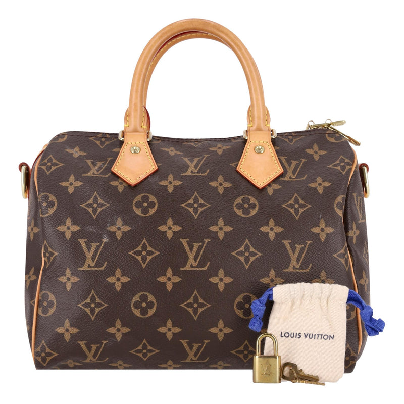 Louis Vuitton Monogram Speedy 25 Coated Canvas Handbag