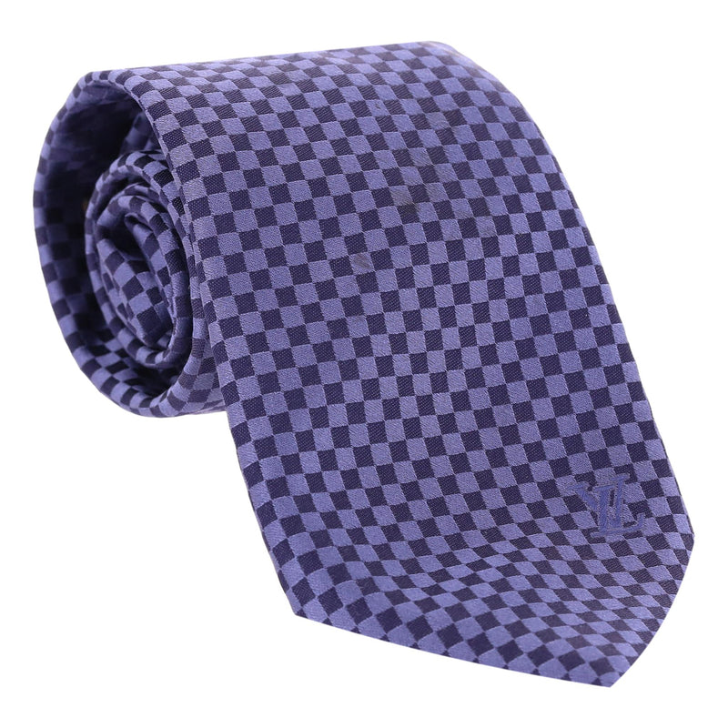 Louis Vuitton Silk Checkered Tie