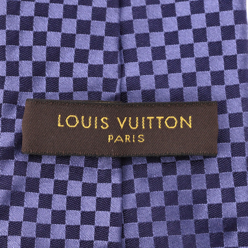 Louis Vuitton Silk Checkered Tie