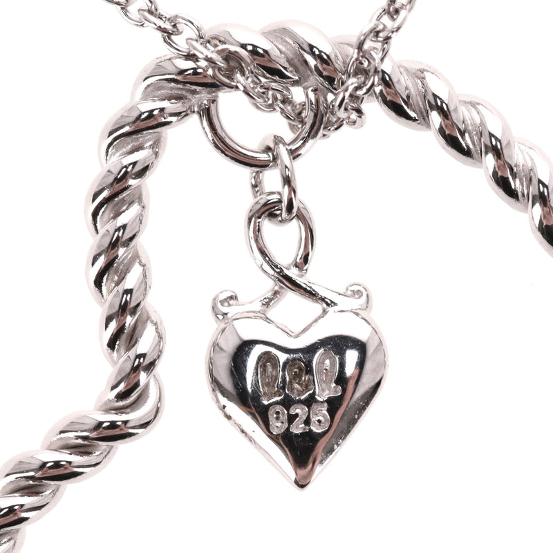 Lily & Lotty 925 Sterling Silver & Diamond Heart Necklace