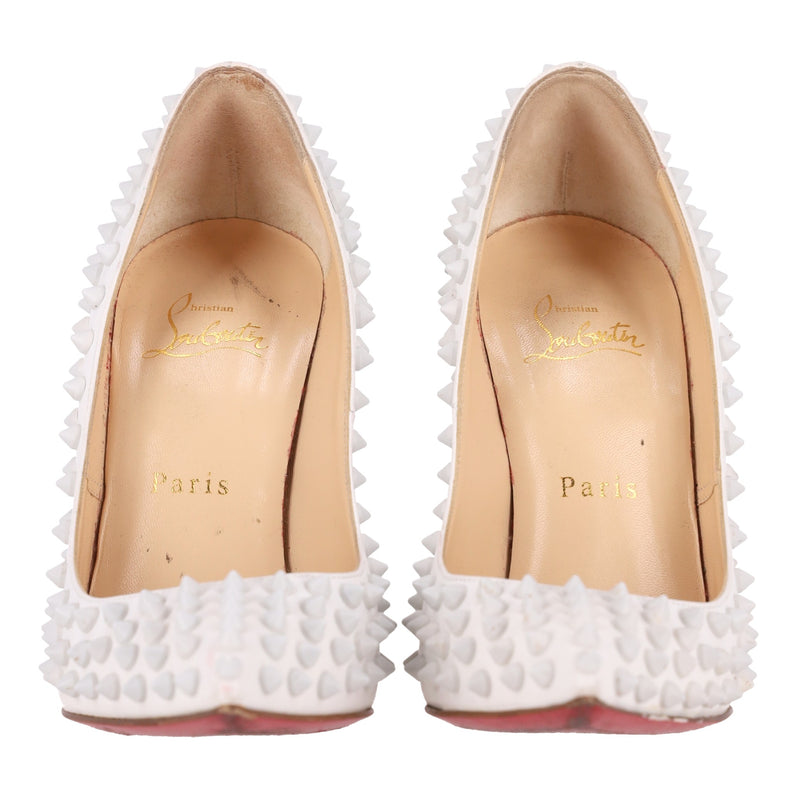 Christian Louboutin Pigalle Spikes Matte Leather Pumps. Size 37.5