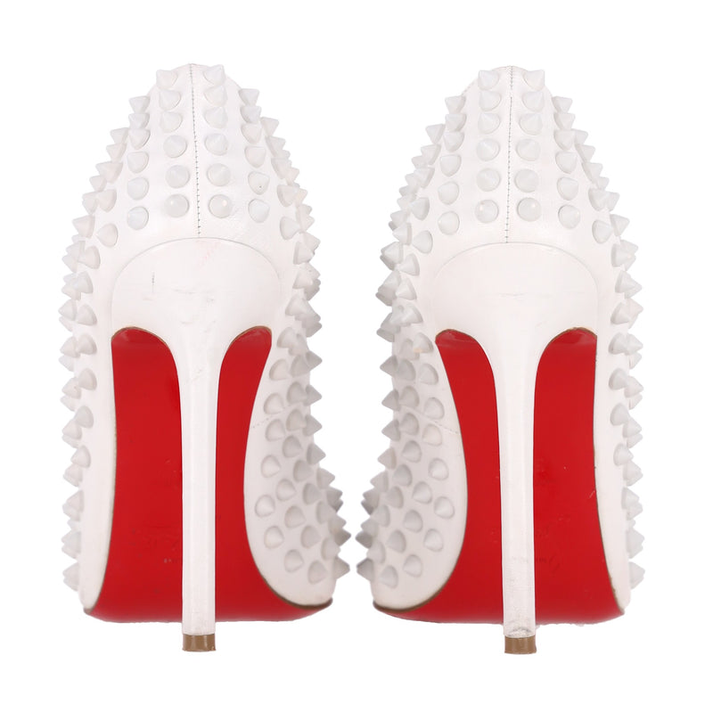 Christian Louboutin Pigalle Spikes Matte Leather Pumps. Size 37.5