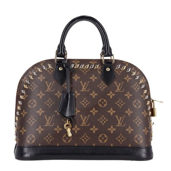 Louis Vuitton Cruise Runway Monogram Macassar Studded Alma Bag