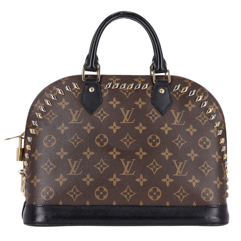 Louis Vuitton Cruise Runway Monogram Macassar Studded Alma Bag