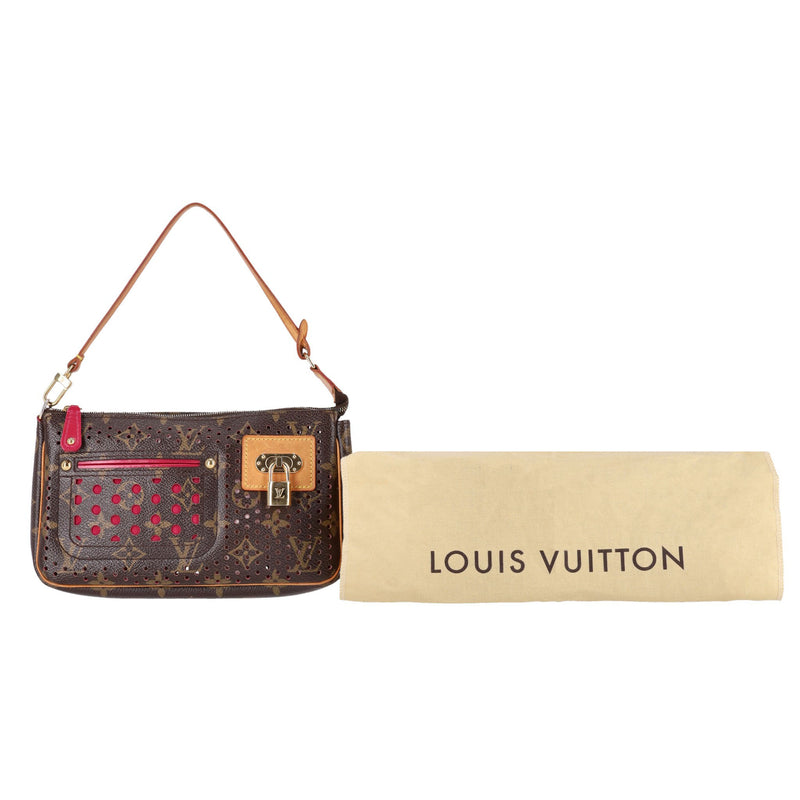 Louis Vuitton Ltd Edition Monogram Perforated Coated Canvas Pochette Bag