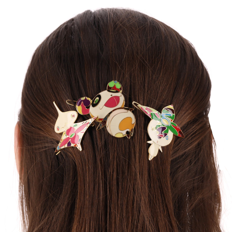 Louis Vuitton Ltd Edition Takashi Murakami Collection Hair Clips